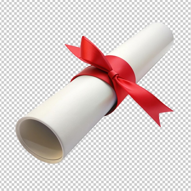 Diploma, grau, fundo transparente