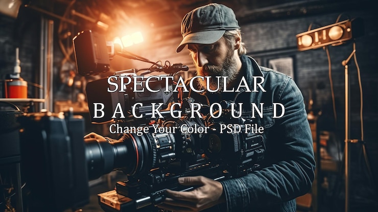 PSD direttore della fotografia cameraman film schema