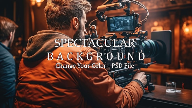 PSD direttore della fotografia cameraman film schema