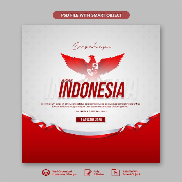 DIRGAHAYU INDONESIA 17 AGUSTO PSD TEMPLATE (TEMPLE)