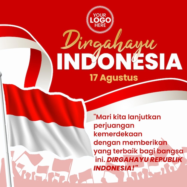 DIRGAHAYU REPUBLICA INDONESIA 17 agosto