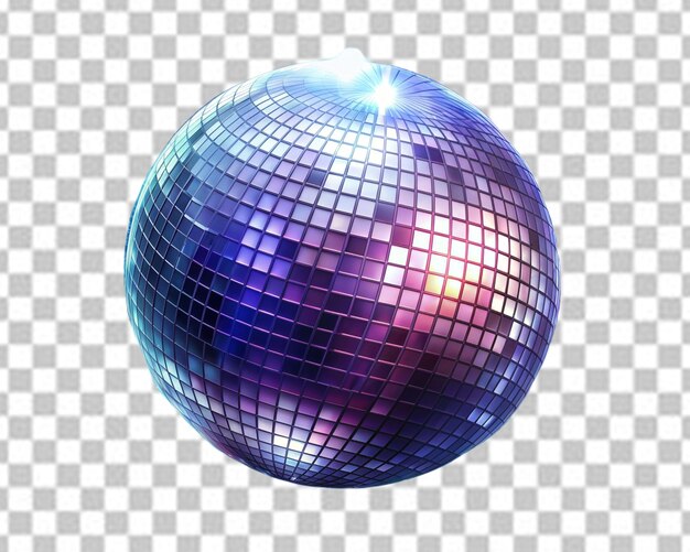 PSD disco-ball auf weißem hintergrund