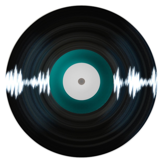 Disco de vinil isolado