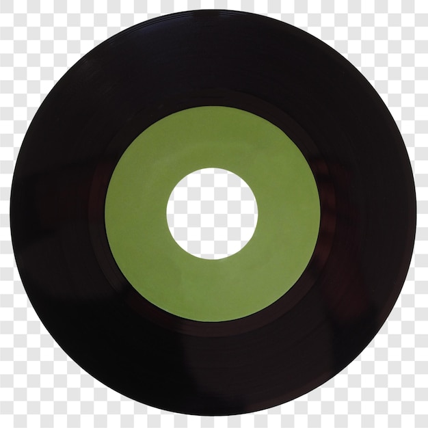 Disco de vinil transparente