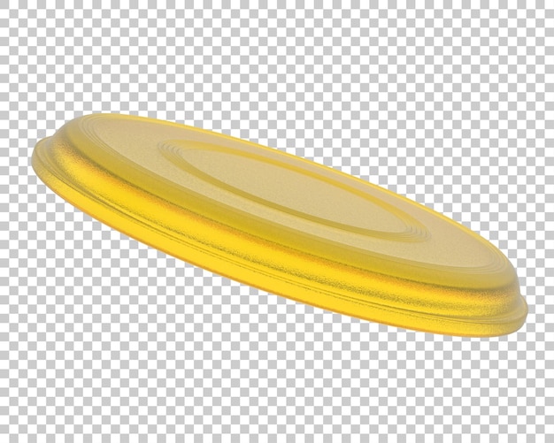 Disco volador aislado sobre fondo transparente Ilustración de renderizado 3d
