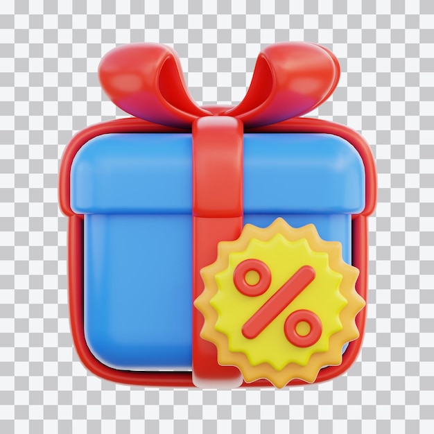 Discote Ilustración de regalo en 3D