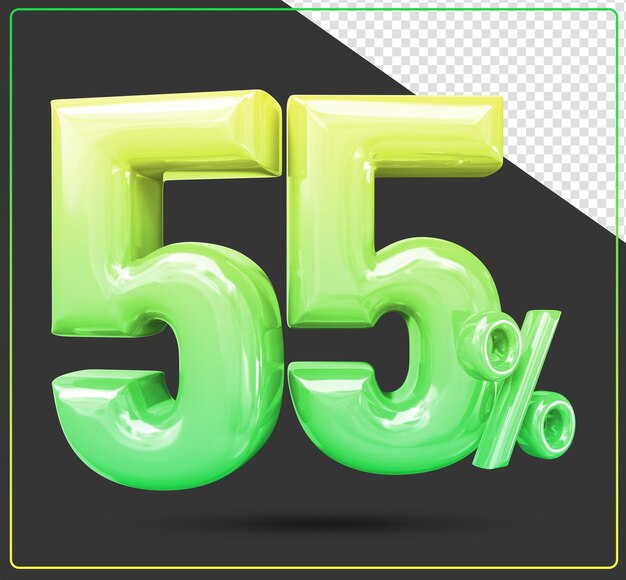 Discount 55 percent gold number 3d