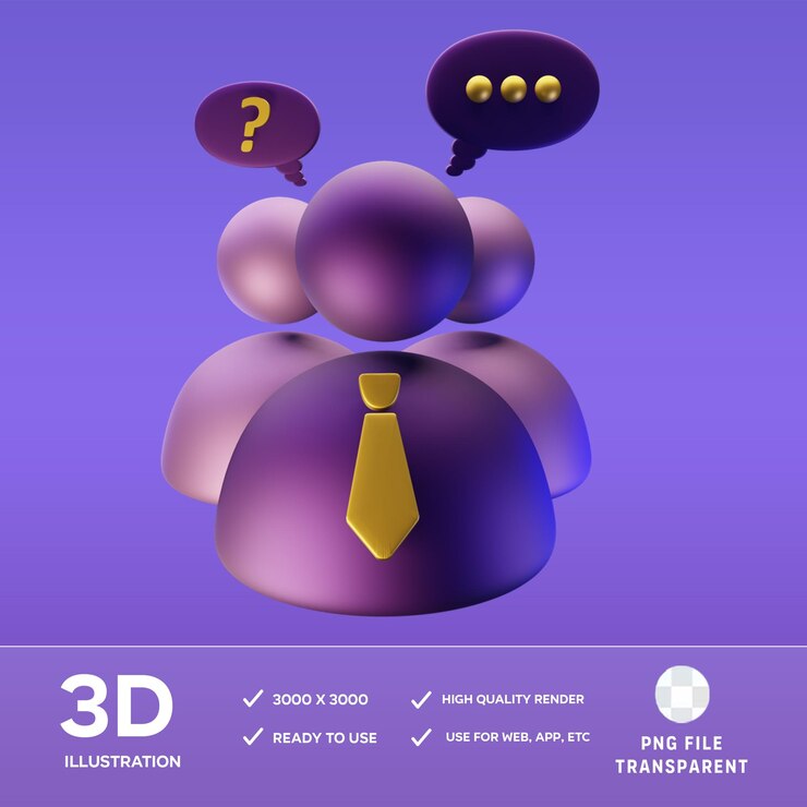 PSD discusión de psd ilustración en 3d