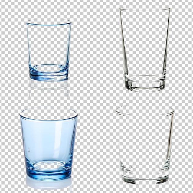 Disegni di vetro vuoto minimalisti con sfondo chiaro