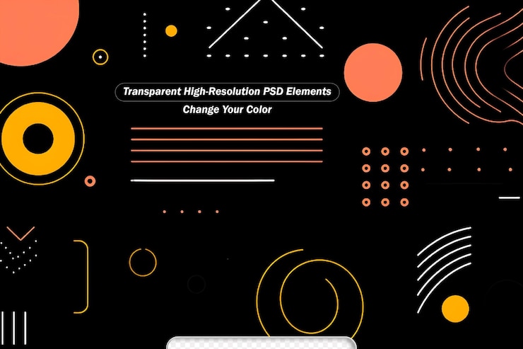 PSD disegni geometrici astratti dell'arte moderna