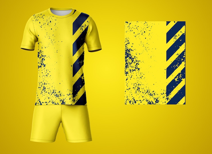 PSD disegni personalizzabili di maglie da calcio modelli di uniformi da calcio professionista