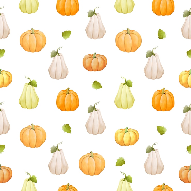 PSD disegno ad acquerello di zucche raccolta autunno autunno print colorato carta carta di confezionamento testo vacanze