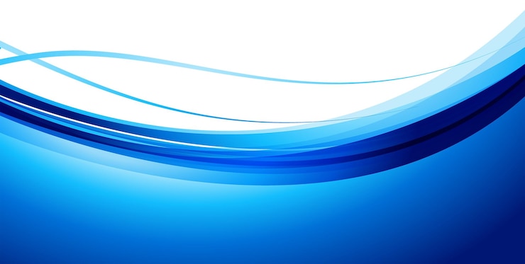 PSD disegno astratto a onde blu con linee che scorrono