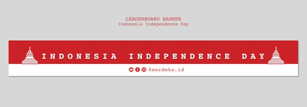 Disegno del modello del giorno dell'indipendenza dell'Indonesia