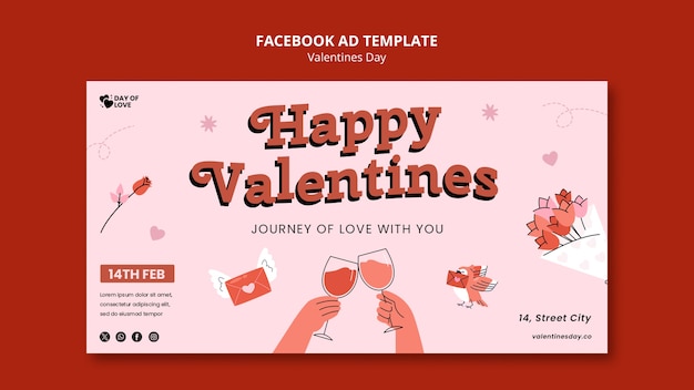 Disegno del modello del giorno di San Valentino