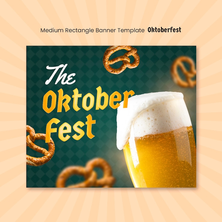 PSD disegno del modello dell'oktoberfest
