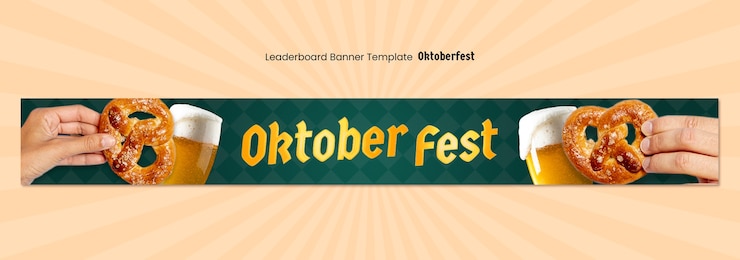 PSD disegno del modello dell'oktoberfest