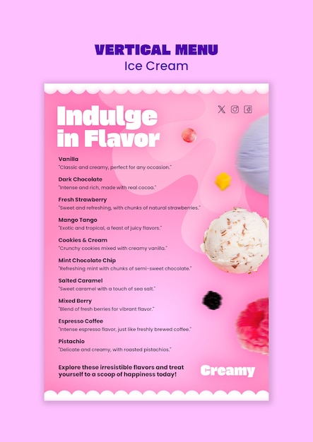 Disegno del modello di gelato