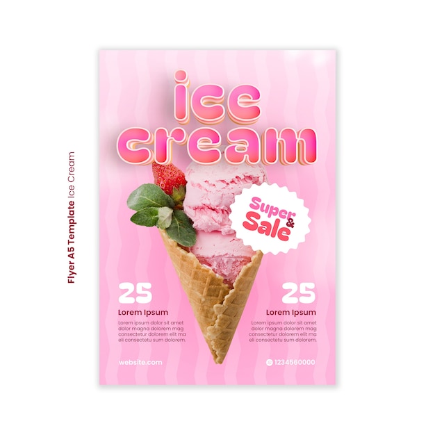 Disegno del modello di gelato