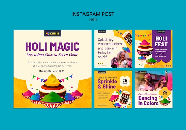 Disegno del modello di Holi.