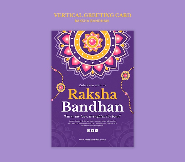 Disegno del modello di Raksha bandhan