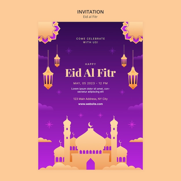 Disegno del modello Eid al-fitr