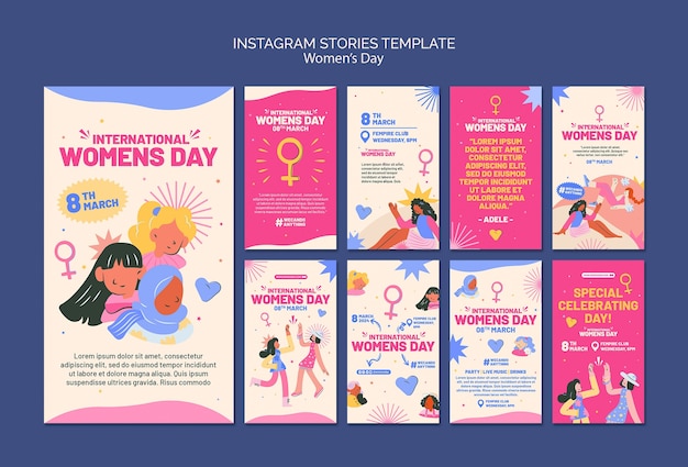 Disegno del modello per la Giornata della Donna