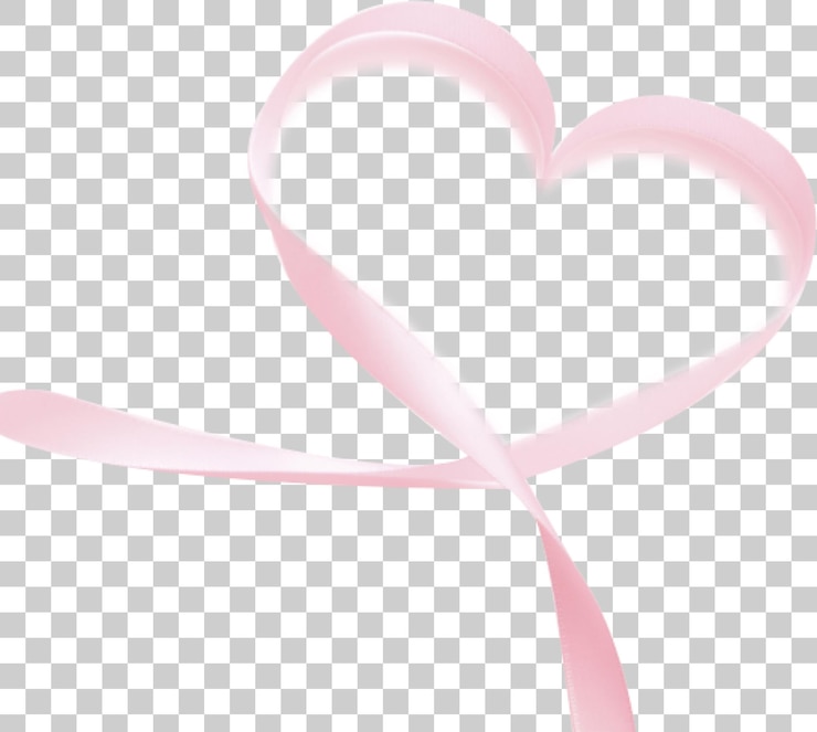 PSD disegno del nastro rosa del cuore