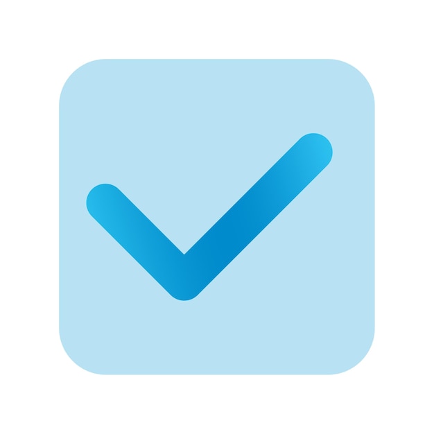 disegno dell'elemento pulsante di spunta blu file psd sfondo trasparente disegno del modello del simbolo di spunta
