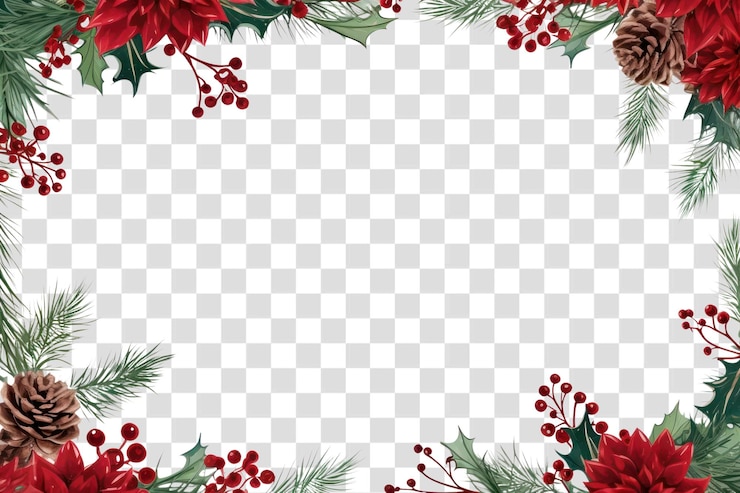 PSD disegno di confine natalizio festivo