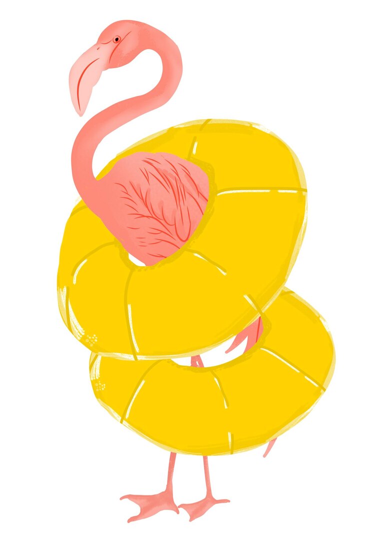 PSD disegno di fenicottero