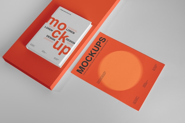 Disegno di mockup della copertina del libro