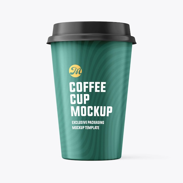 Disegno di mockup di tazza da caffè di carta