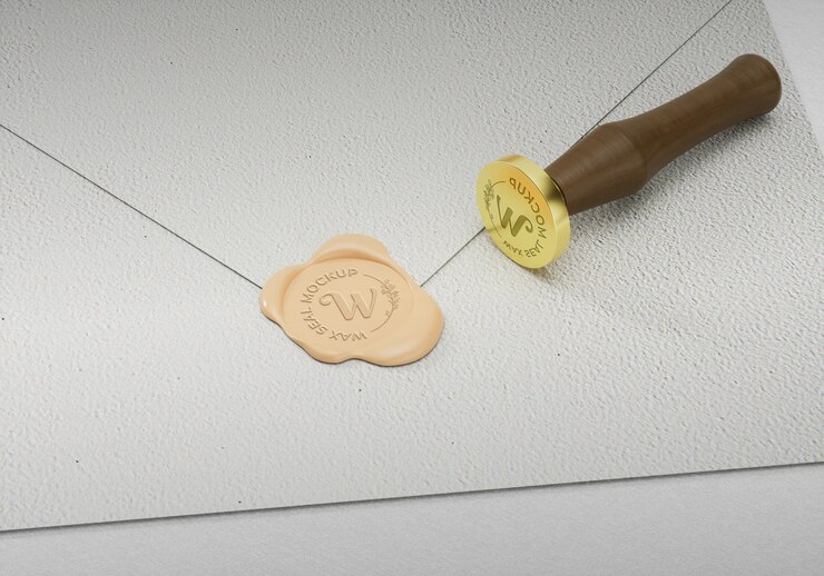 PSD disegno di modello di sigillo a cera