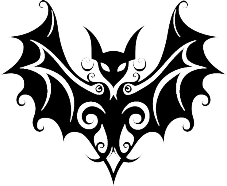 PSD disegno di pipistrello nero perfetto per artigianato di halloween e progetti diy