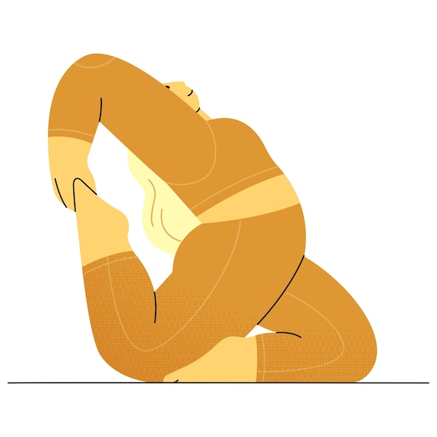 Disegno di pose di yoga