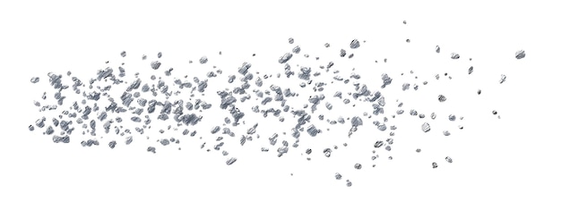 Disegno di sfondo trasparente isolato cintura di asteroidi