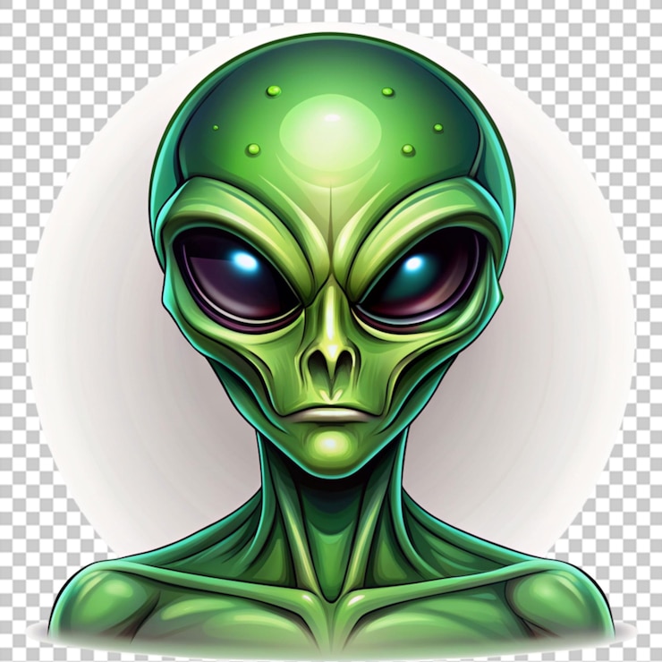 PSD disegno illustrativo alieno png