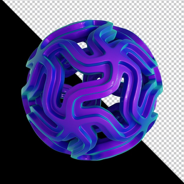 Disegno materiale variopinto di forma geometrica olografica 3d isolato