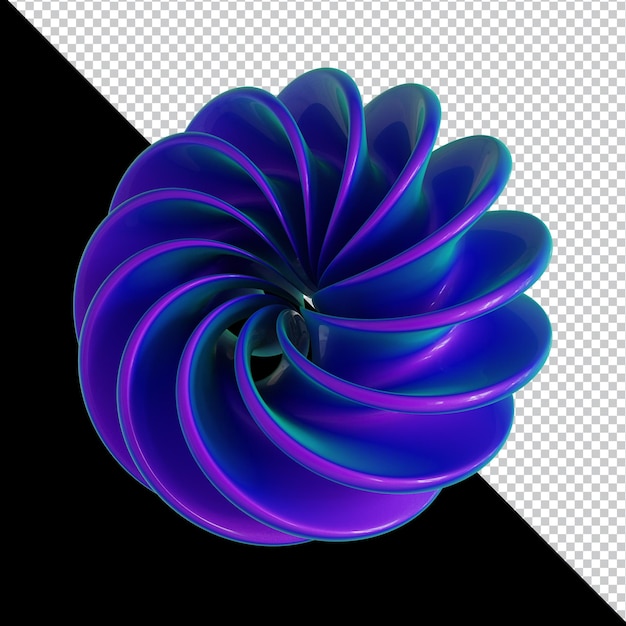 Disegno materiale variopinto di forma geometrica olografica 3d isolato