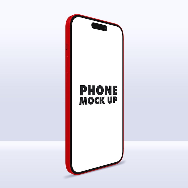 Disegno modello di telefono rosso