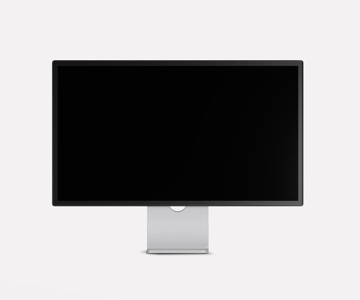 PSD disegno realistico del modello di schermata del computer