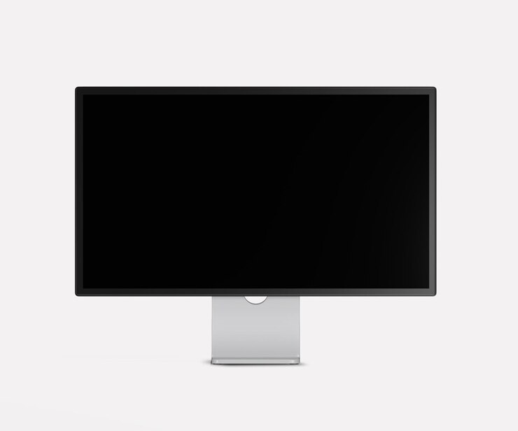 PSD disegno realistico del modello di schermata del computer