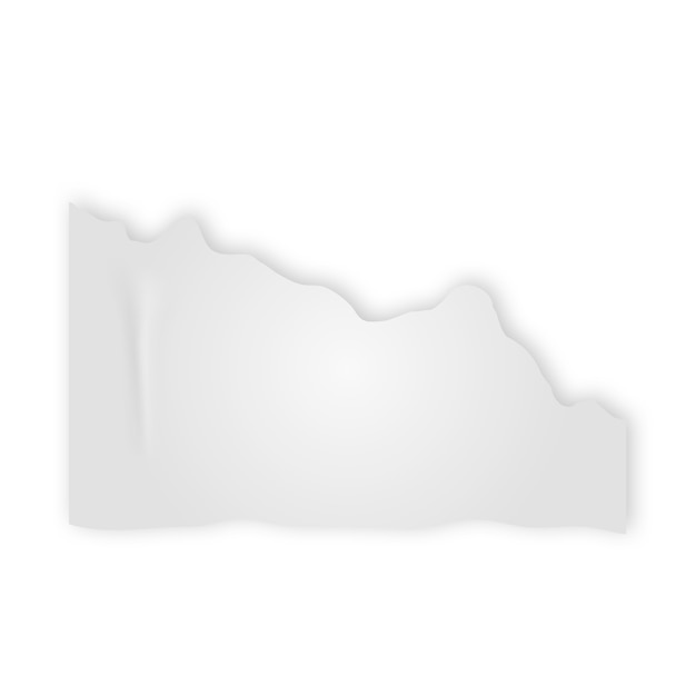 Disegno realistico delle strappi di carta
