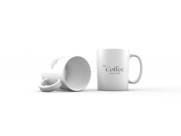 Disegno realistico di una tazza da caffè