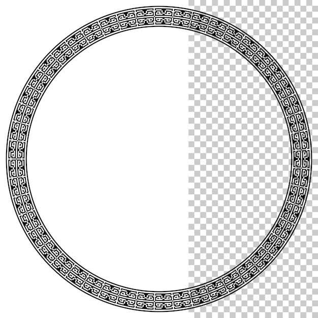Disegno senza cuciture del cerchio del confine del telaio