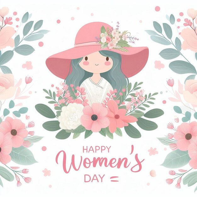 Diseñado para el día de la mujer feliz y todos los días relacionados con las mujeres con texto editable