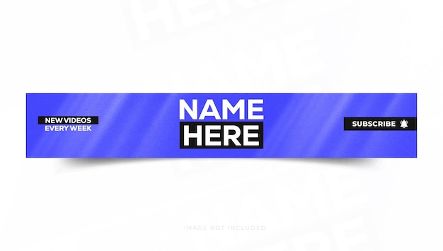 Diseñador de banners o portadas de canales de YouTube