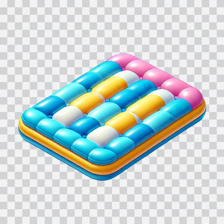 PSD diseño 3d de una alfombra de natación aislada en un fondo transparente