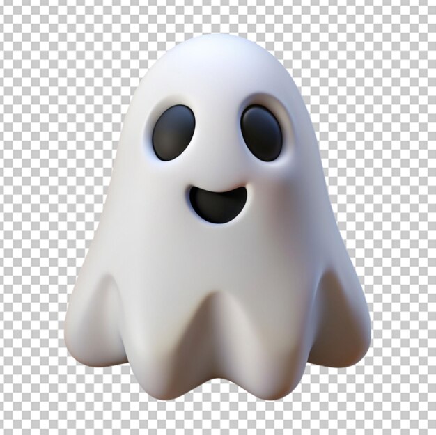 PSD diseño 3d halloween ghost pack png